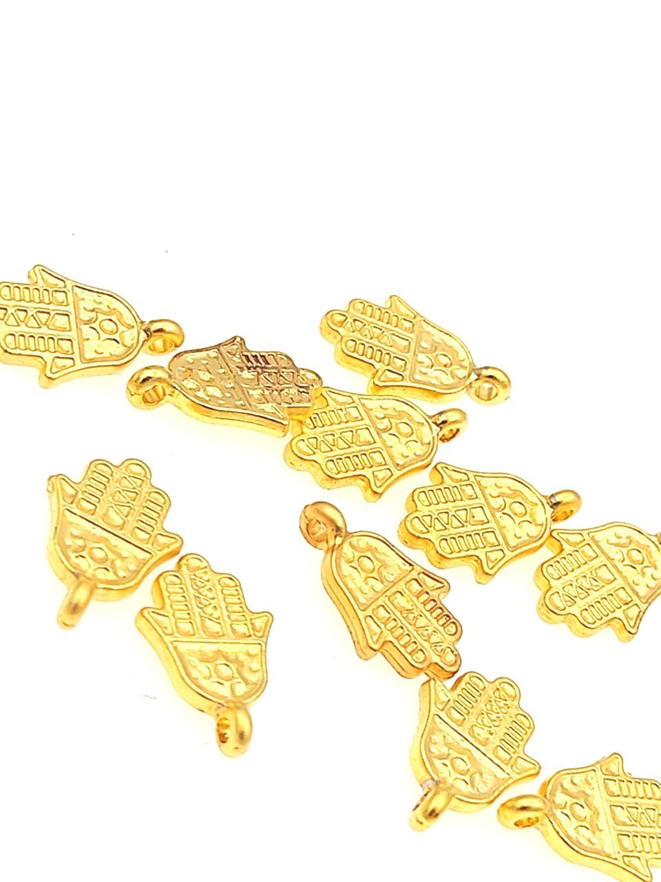 Altın Kaplama Fatma'nın Eli (Hamsa) Sallantı
