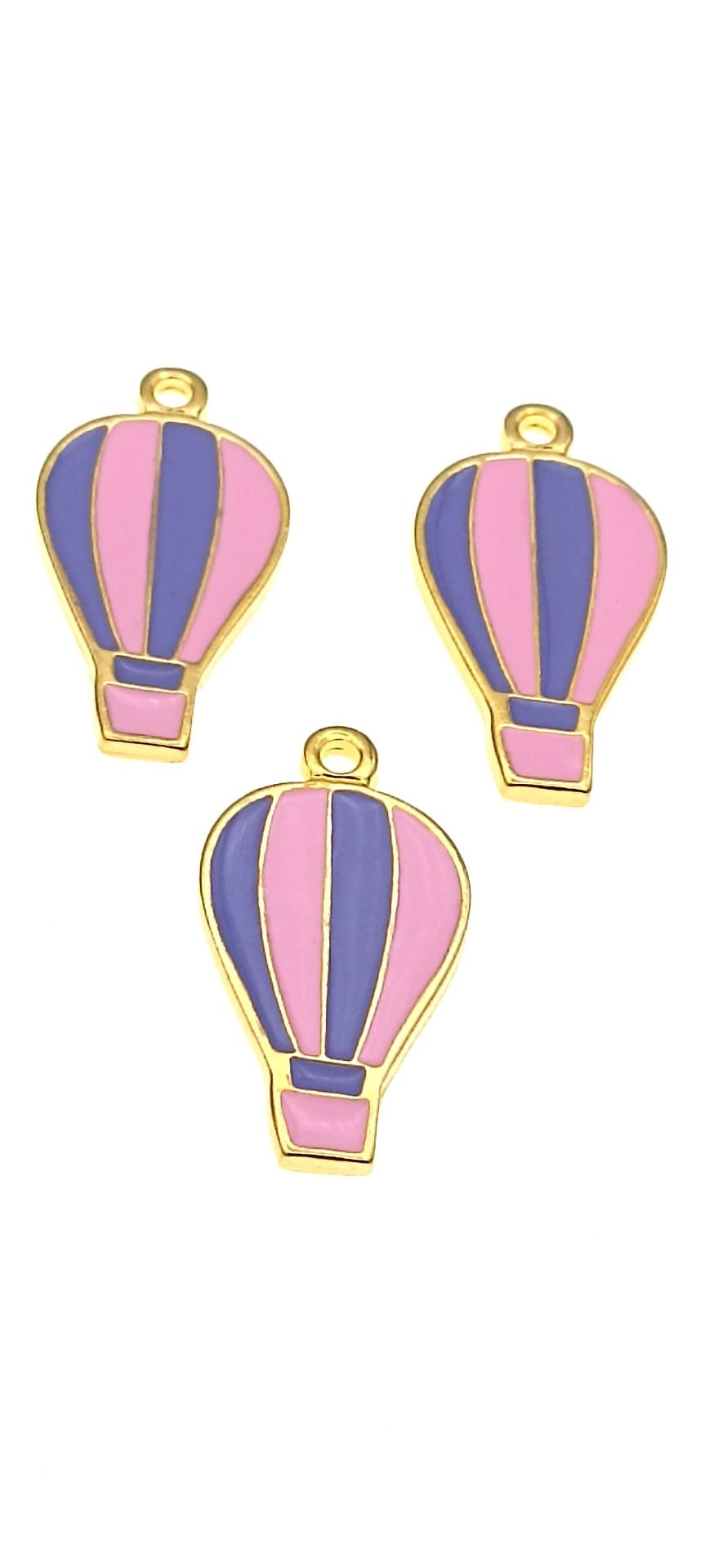 Altın Kaplama Mineli Balon Sallantı - Pembe