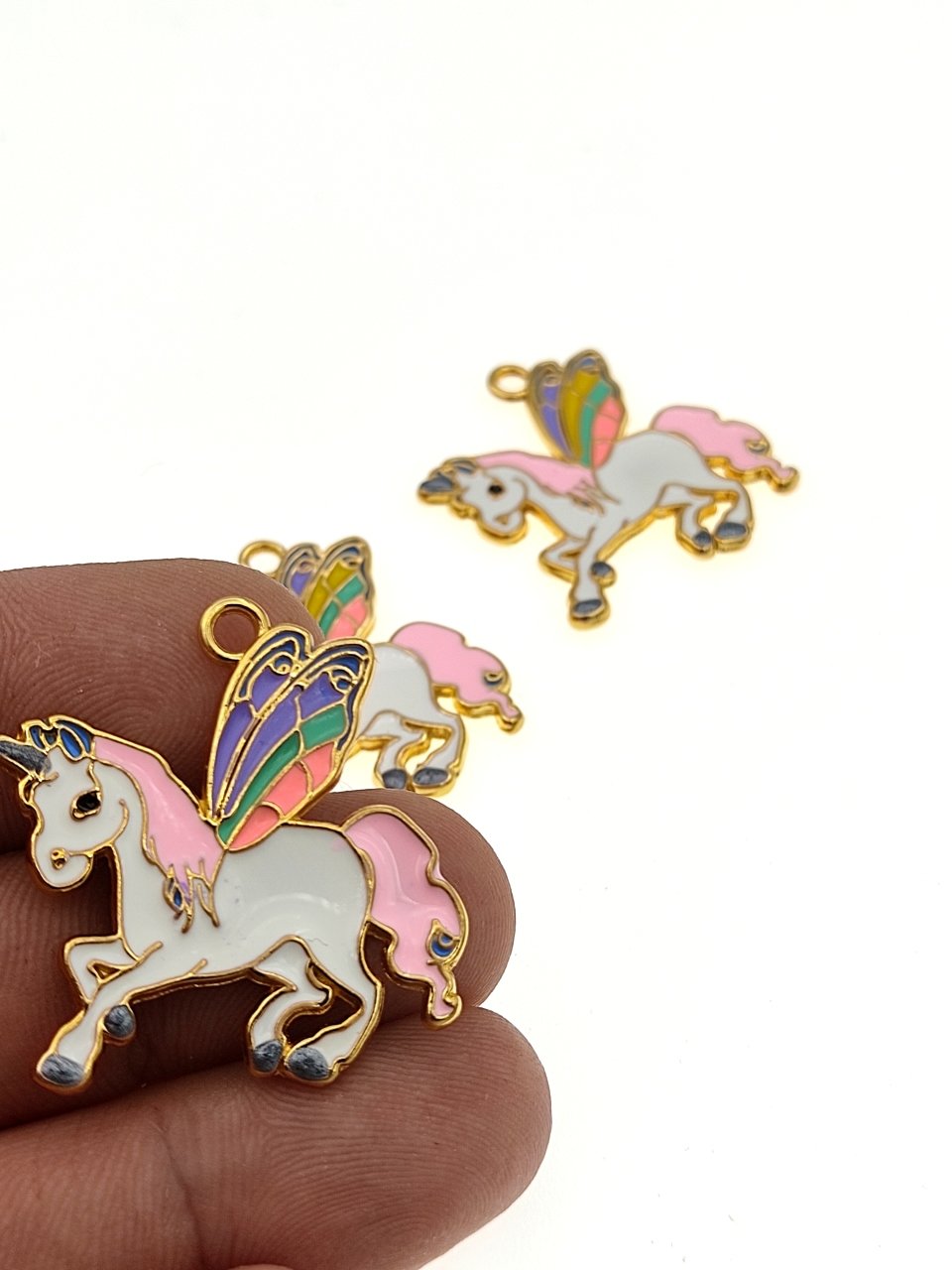 Altın Kaplama Mineli Unicorn Sallantı