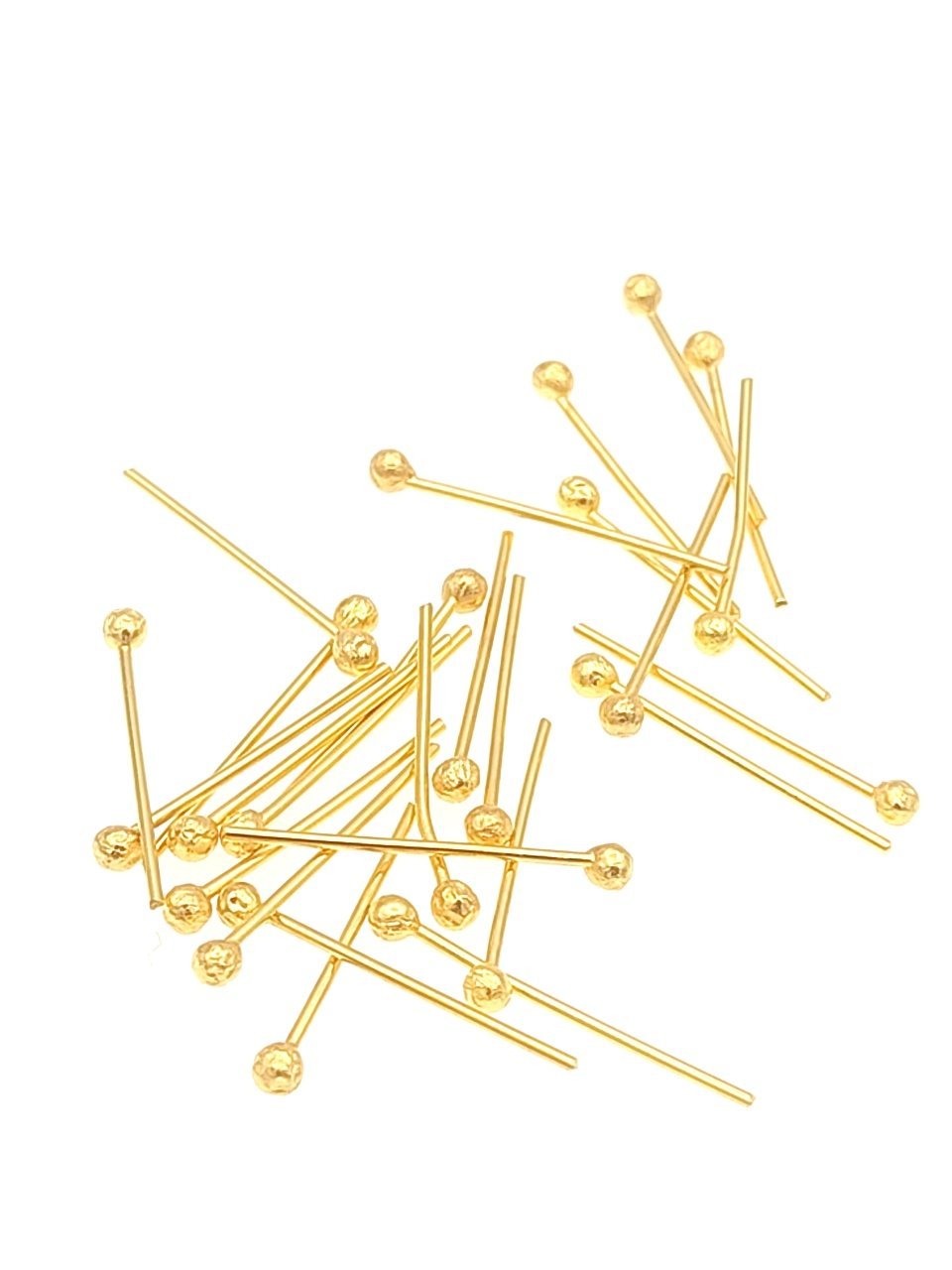 0,60 x 15 mm Altın Kaplama Top Başlı İğne