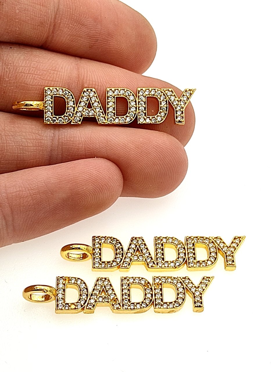 Altın Kaplama Taşlı Daddy Sallantı