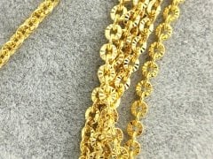 4 mm Altın Kaplama Lazerli Zincir