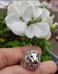 Antik Gümüş Kaplama Ayarlanabilir Unisex Pirinç Döküm Yüzük