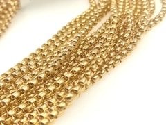 3,5 mm Altın Kaplama Zincir