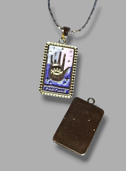 Altın & Rodyum Kaplama Kader Tarot Kartı  Kolye Ucu