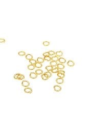 1 x 6 mm Altın Kaplama Prinç Halka