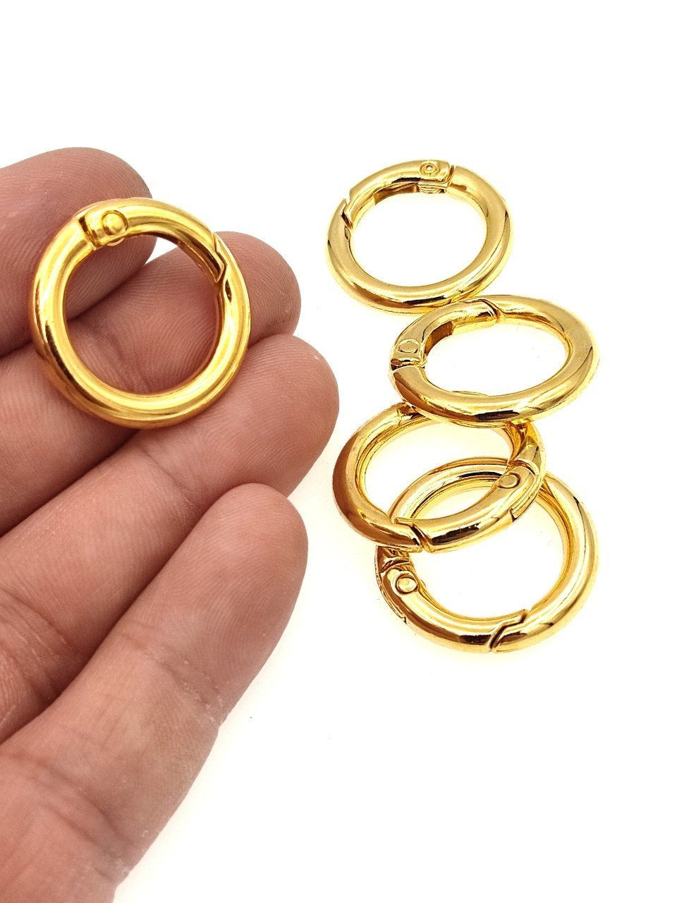 25 mm Altın  Kaplama Yuvarlak Kilit