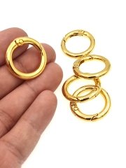 25 mm Altın  Kaplama Yuvarlak Kilit
