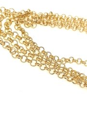 5 mm Altın Kaplama Doç Zincir
