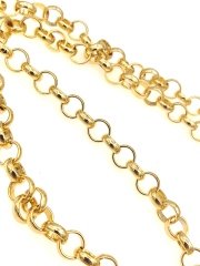 8 mm Altın Kaplama Doç Zincir