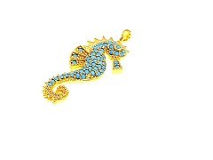 Altın Kaplama Taşlı Deniz Atı Sallantı