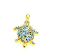Altın Kaplama Taşlı Kaplumbağa Sallantı