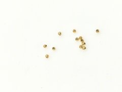 2,5 mm Altın Kaplama  Metal Boncuk