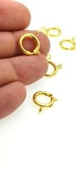12 mm Altın Kaplama Fermuar Kilit
