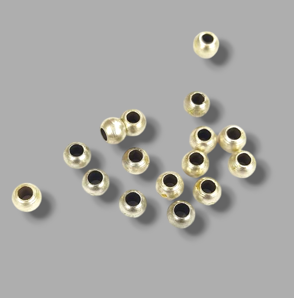 4 mm Mat Gümüş Kaplama Pirinç Top