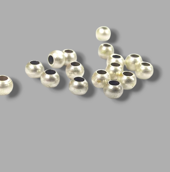 4 mm Mat Gümüş Kaplama Pirinç Top
