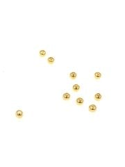 3 mm Altın Kaplama  Metal Boncuk