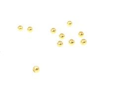 3 mm Altın Kaplama  Metal Boncuk
