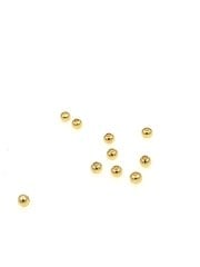 3 mm Altın Kaplama  Metal Boncuk
