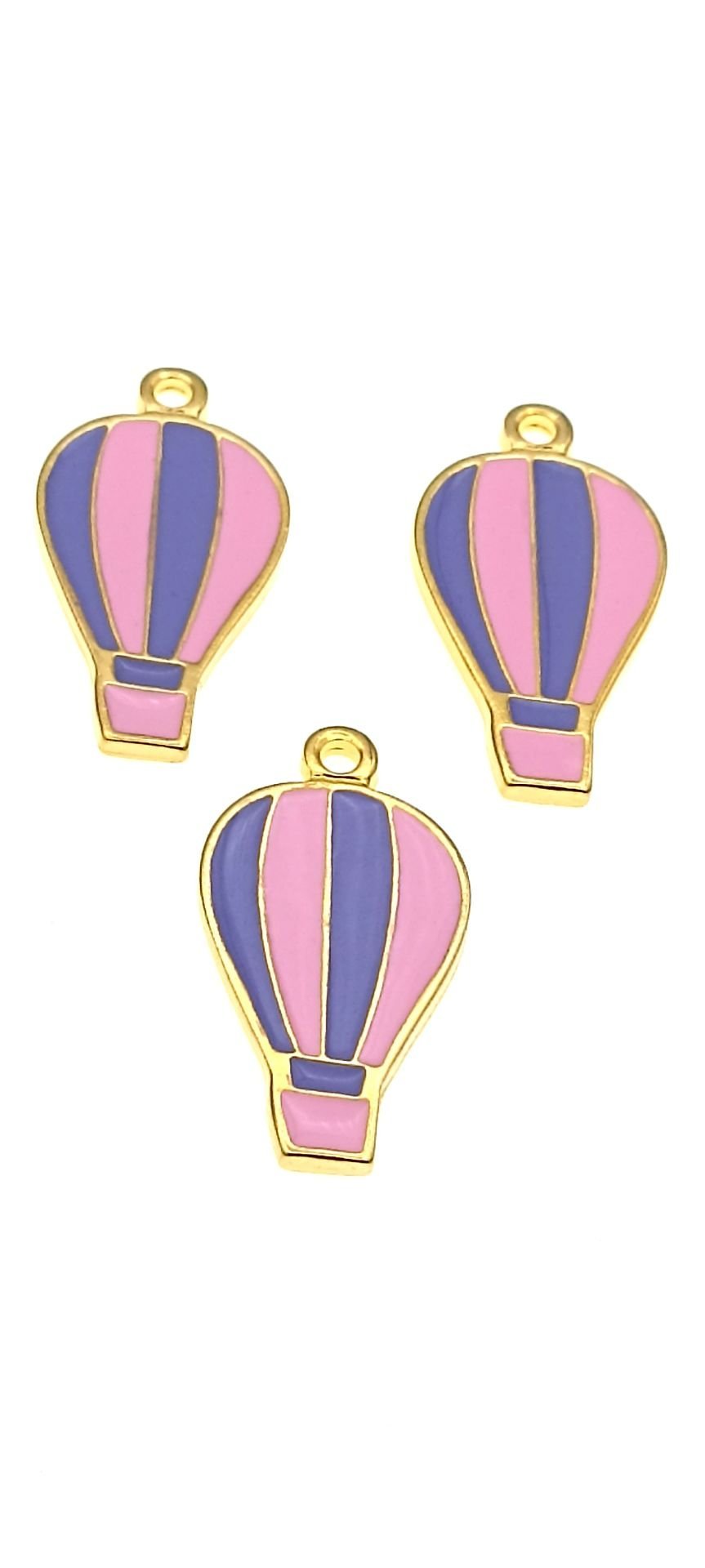 Altın Kaplama Mineli Balon Sallantı - Pembe