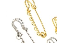 Altın Kaplama 60mm 3 Halkalı Çengelli İğne