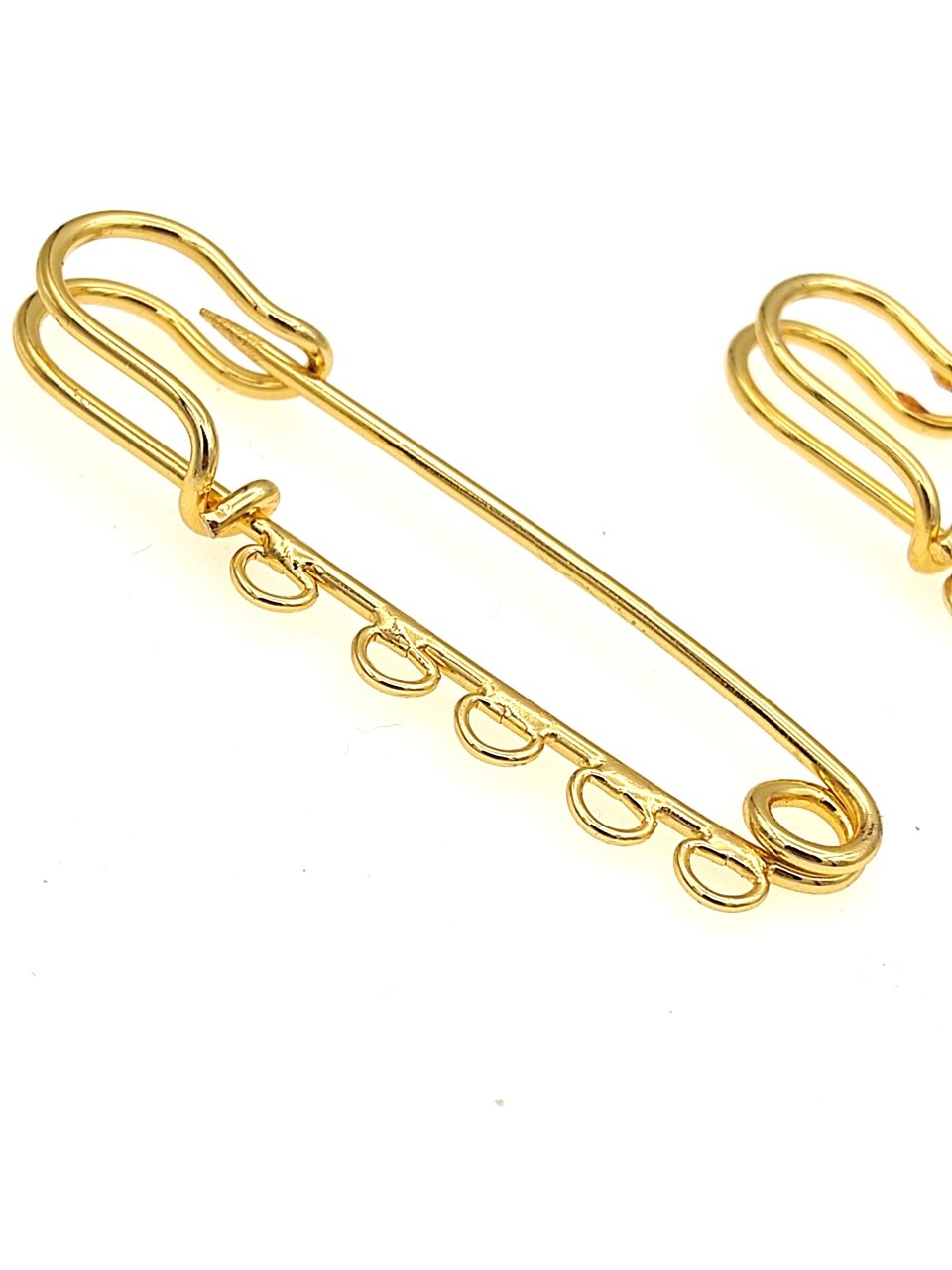 Altın Kaplama 60mm 3 Halkalı Çengelli İğne Altın