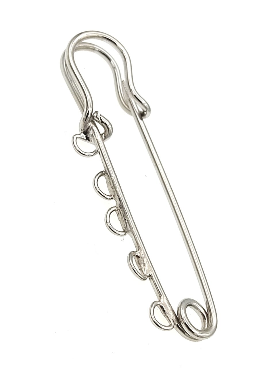 Altın Kaplama 60mm 3 Halkalı Çengelli İğne Rodyum