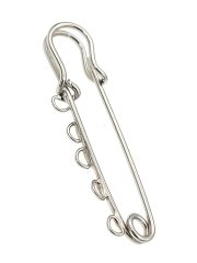 Altın Kaplama 60mm 3 Halkalı Çengelli İğne Rodyum