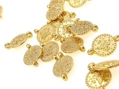 Altın Kaplama 10mm Çift  Kulplu Tuğra Para