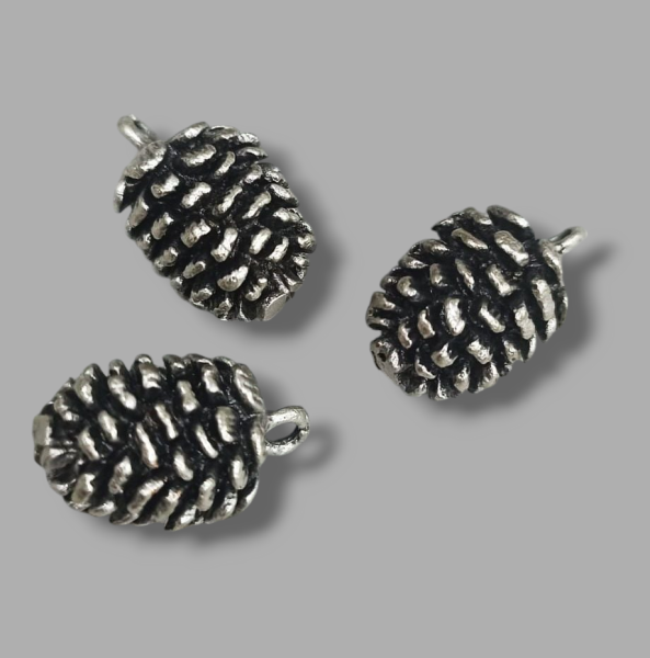 Kozalak Pirinç Üzeri Antik Gümüş