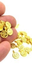 7,5 mm Altın Kaplama Tuğra Para