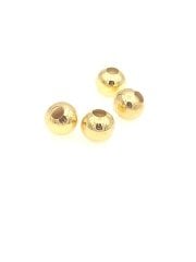 10 mm Altın Kaplama  Metal Boncuk