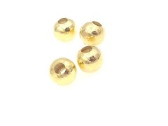 10 mm Altın Kaplama  Metal Boncuk