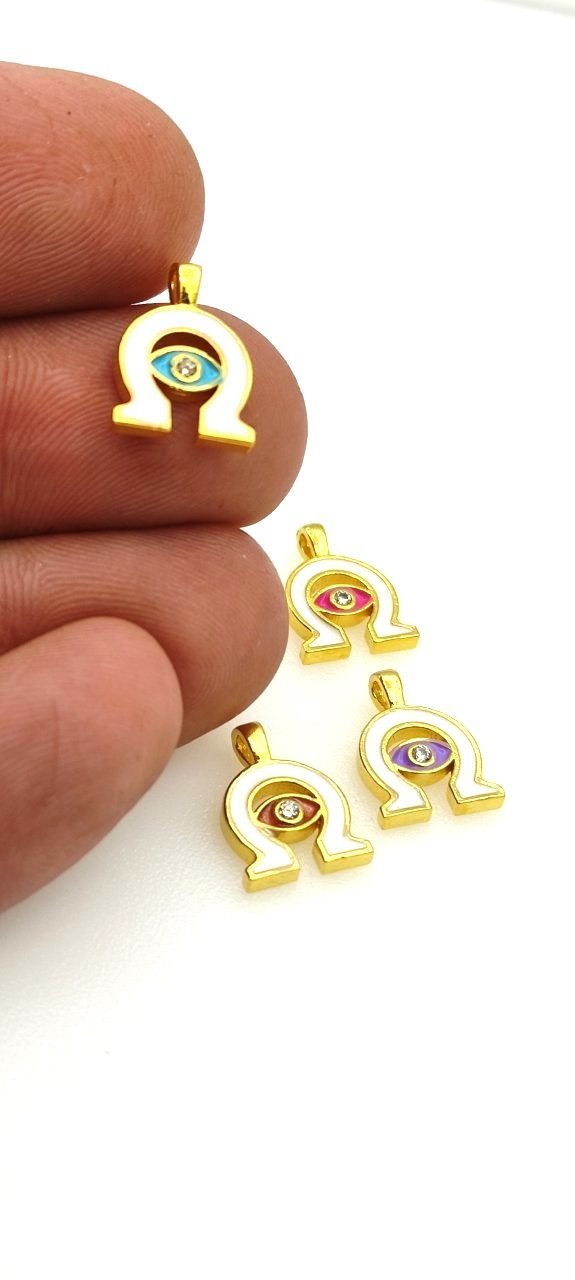 Altın Kaplama Mineli Mini Göz Sallantı