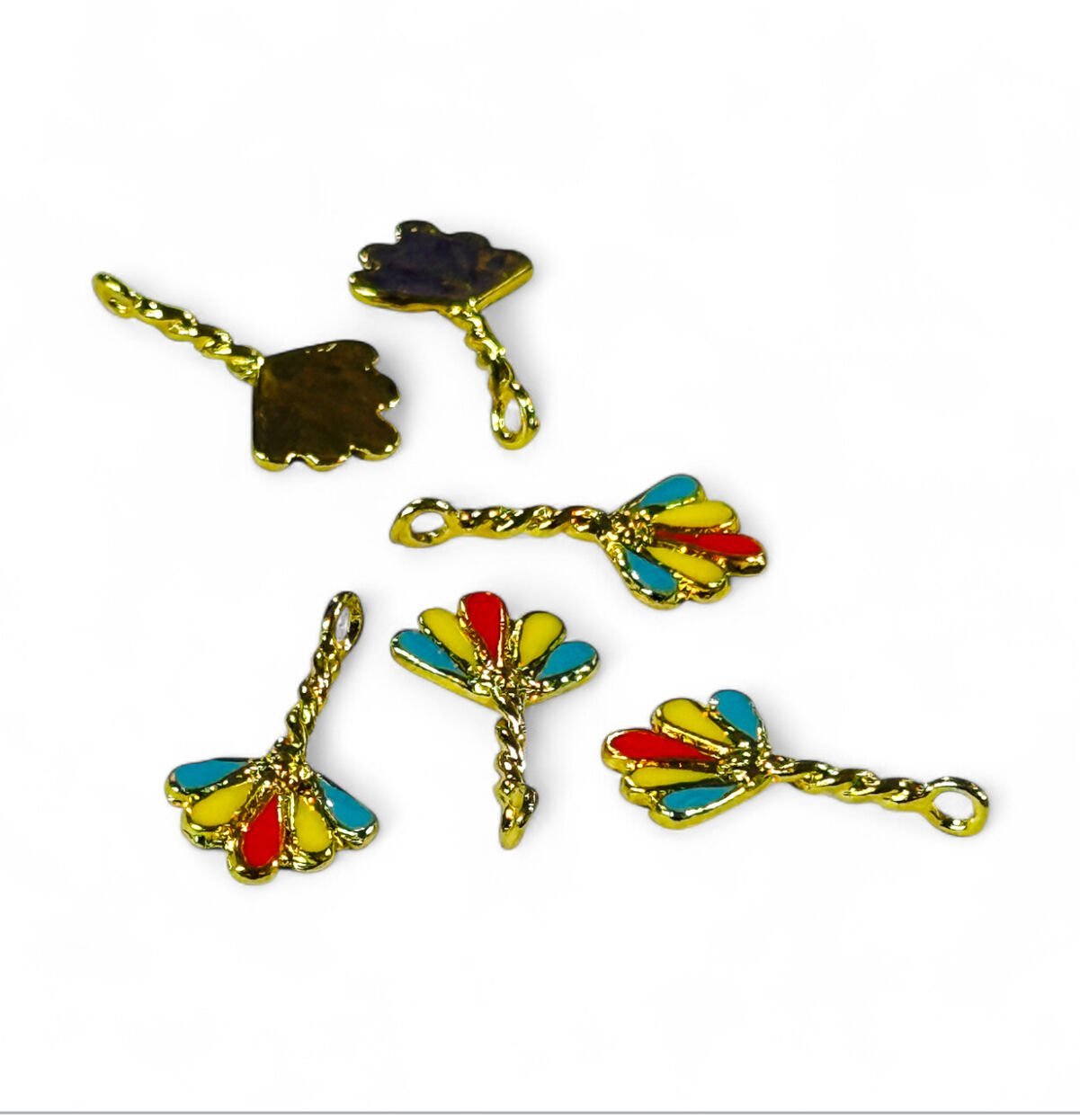 Altın Kaplama Mineli Minimal Sallantı - Karışık Renk