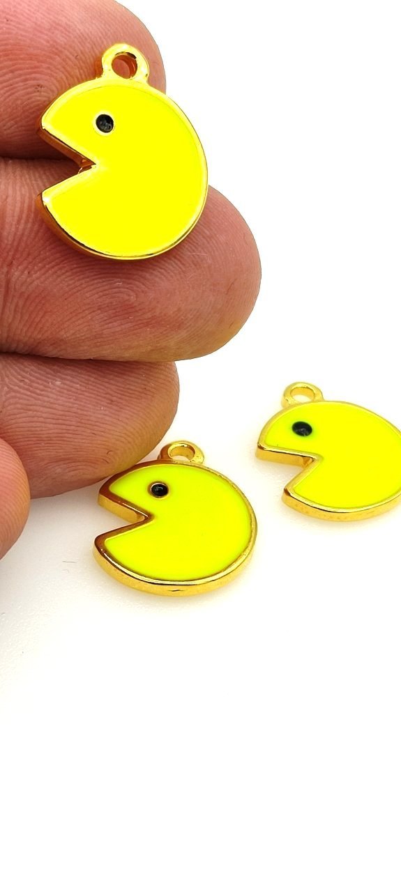Altın Kaplama Mineli Pac Man Sallantı
