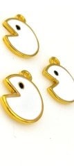 Altın Kaplama Mineli Pac Man Sallantı Beyaz