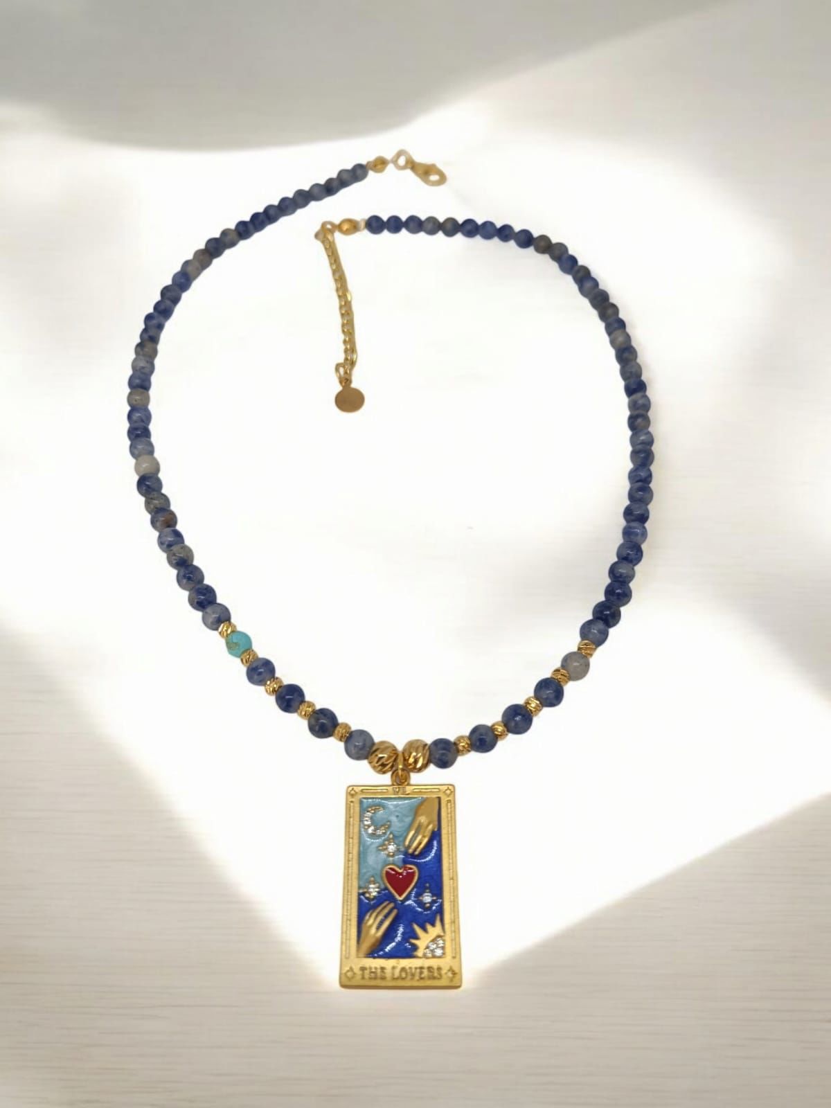 Doğal Taşlı Tarot Kolye