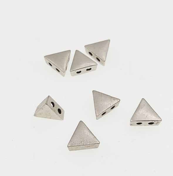 Üçgen Bileklik Ara Malzemesi Antik Gümüş Kaplama