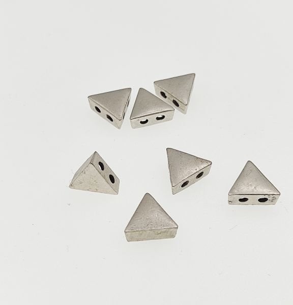 Üçgen Bileklik Ara Malzemesi Antik Gümüş Kaplama