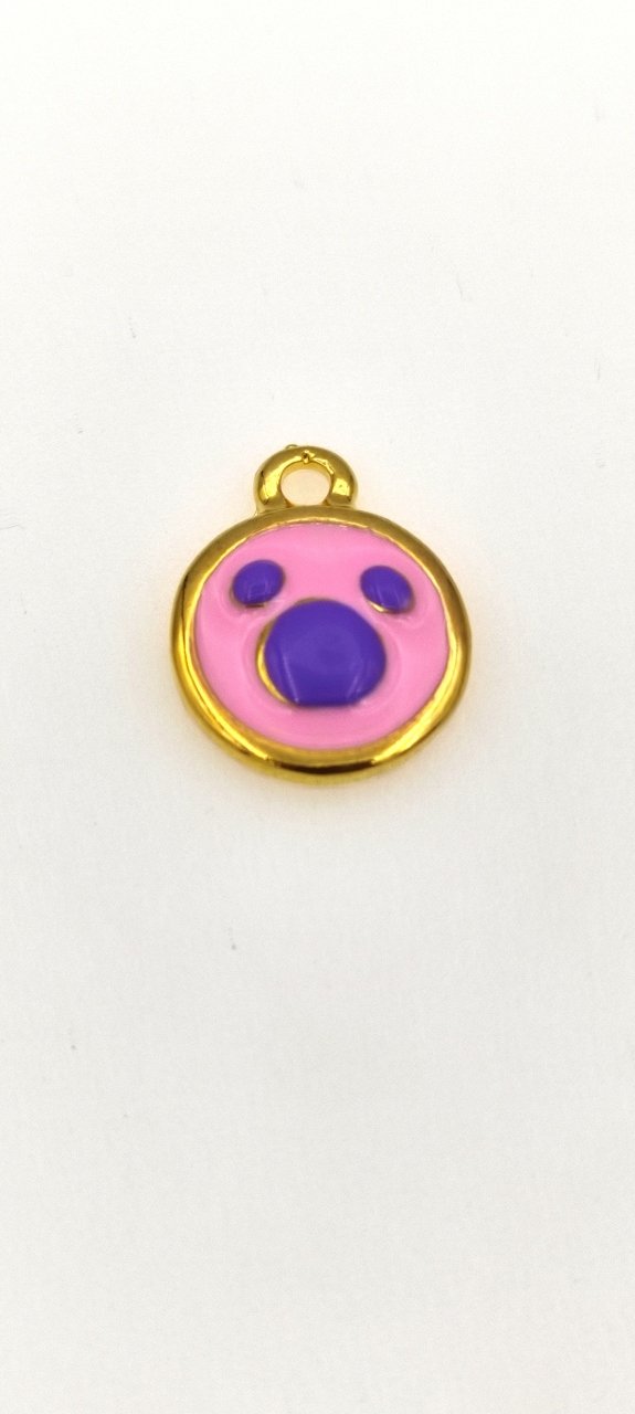 Altın Kaplama Mineli Pati Sallantı Pembe