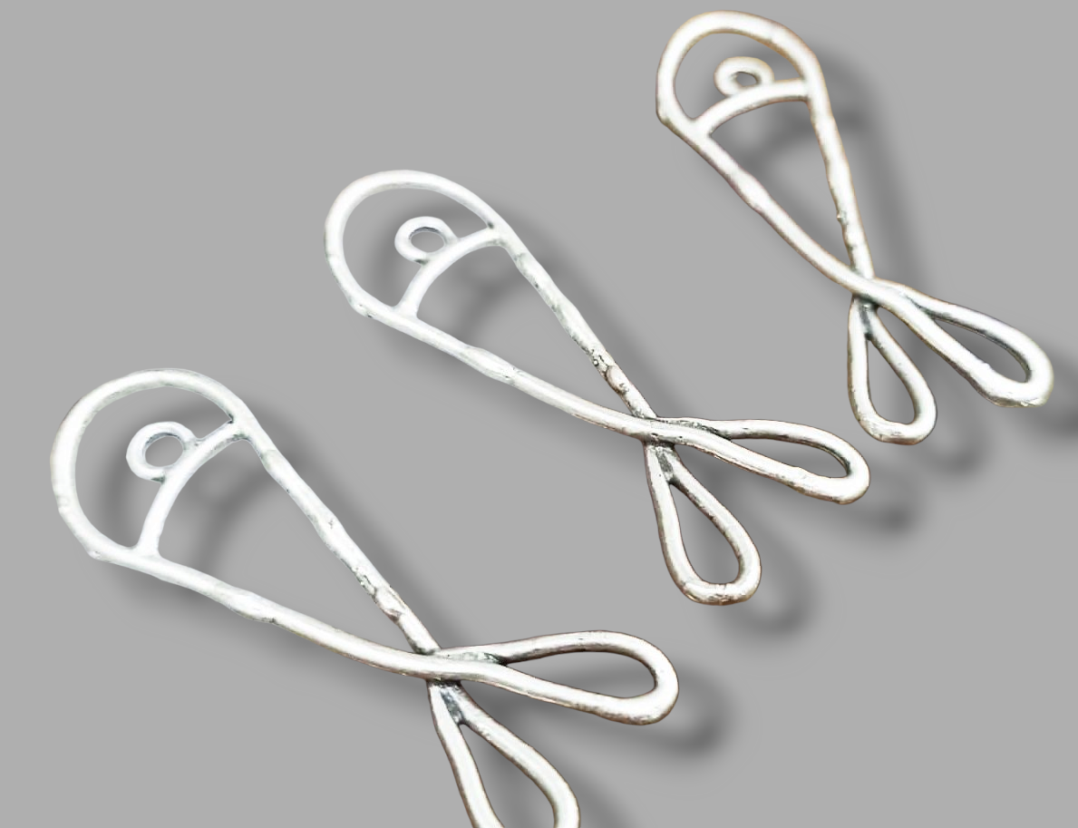 Balık Kolye Ucu Sallantı Mat Gümüş