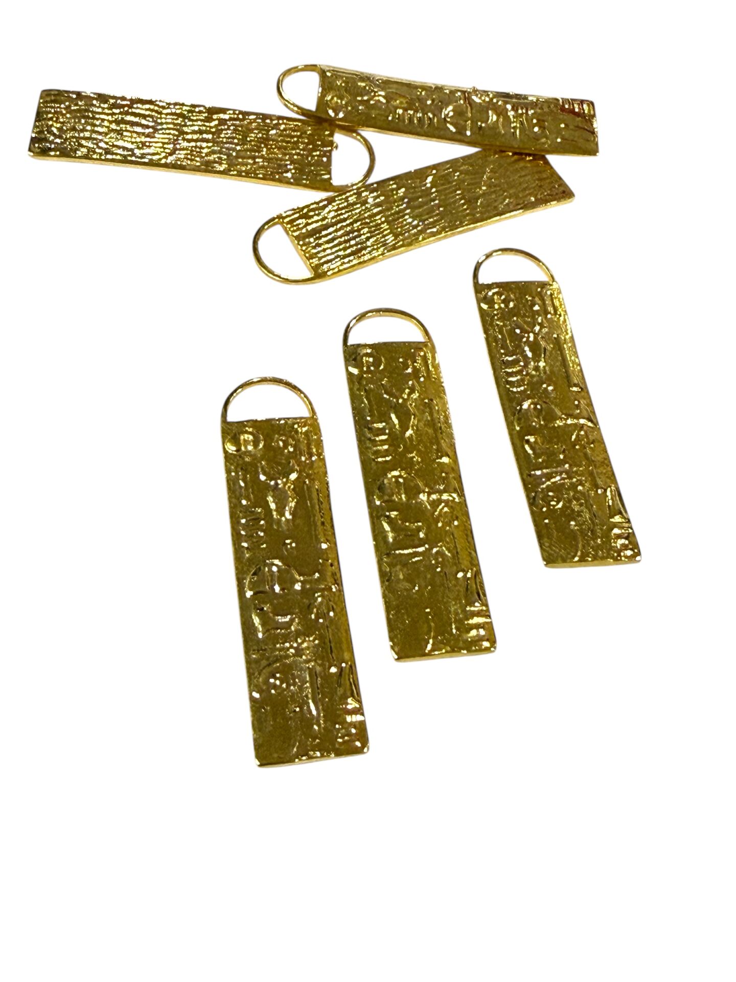 Altın Kaplama Antik Mısır Hiyeroglif Sallantı