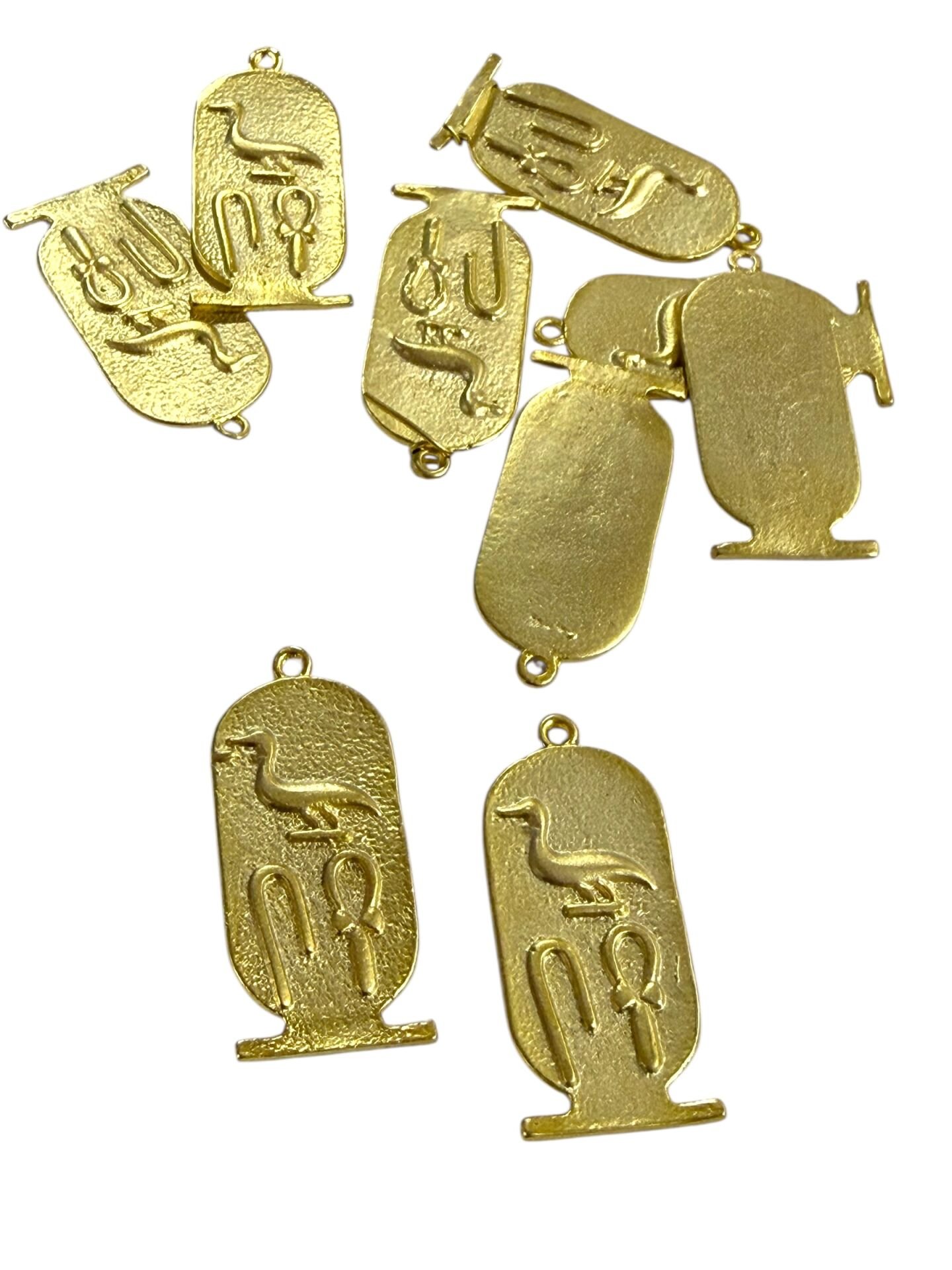 Mat Altın Kaplama Antik Mısır Ankh Sallantı