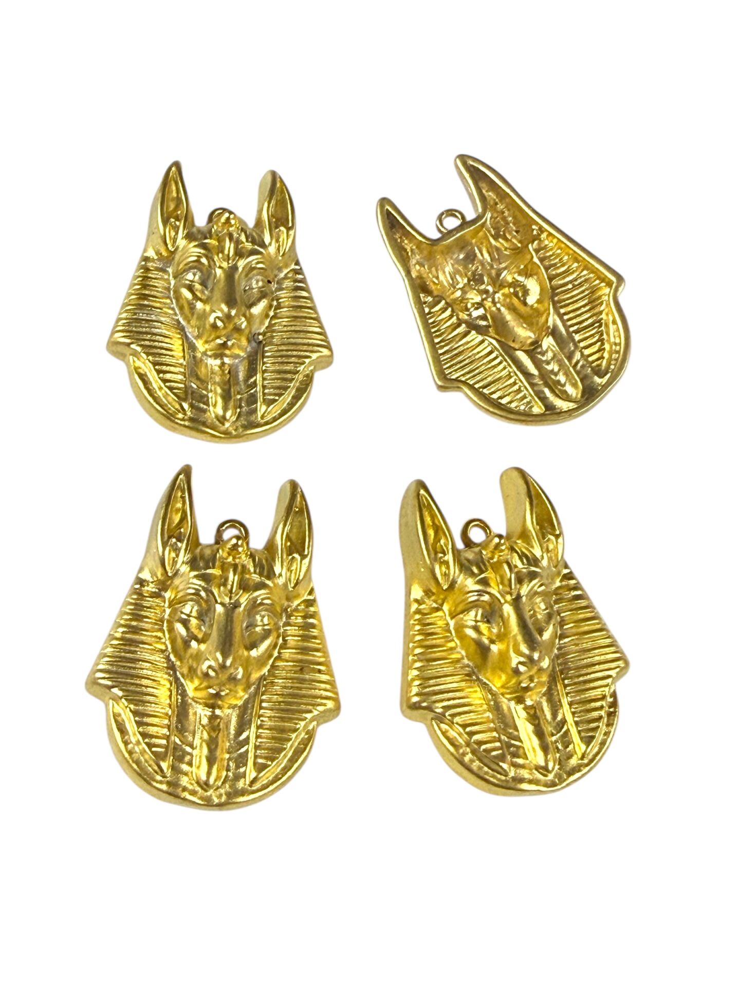 Mat Altın Kaplama Antik Mısır Anubis Sallantı