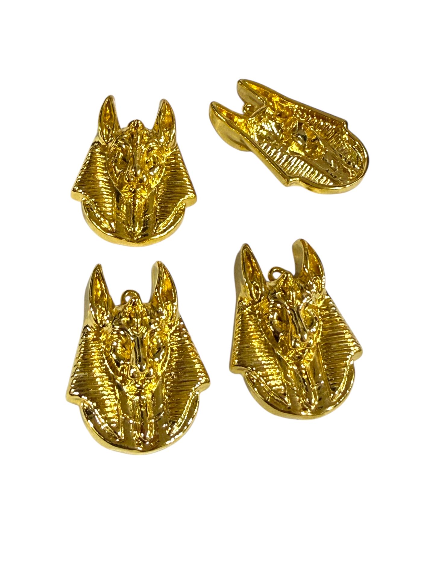 Altın Kaplama Antik Mısır Anubis Sallantı