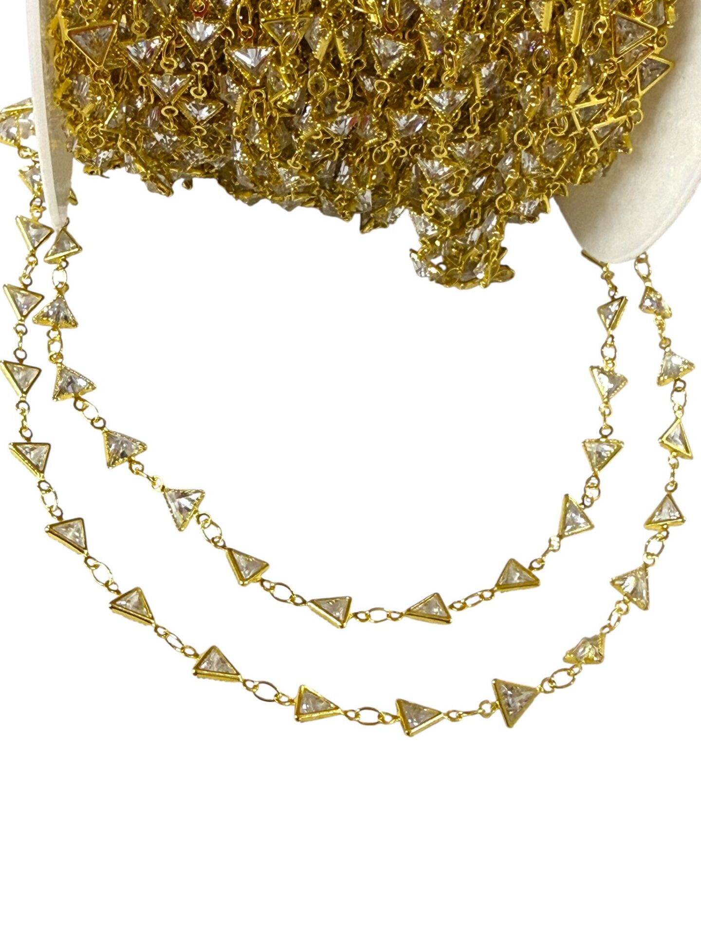 Üçgen Taşlı Zincir (1 Metre)