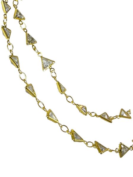Üçgen Taşlı Zincir (1 Metre)