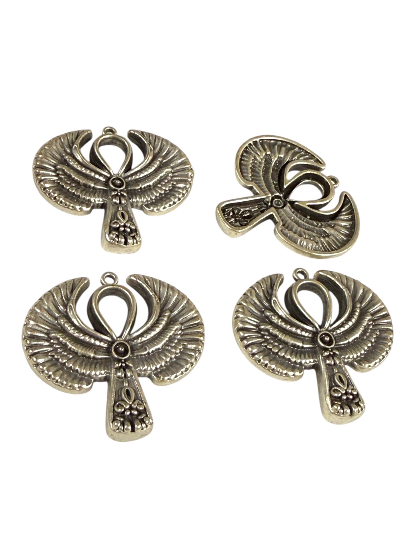 Gümüş Kaplama Antik Mısır Ankh Sallantı