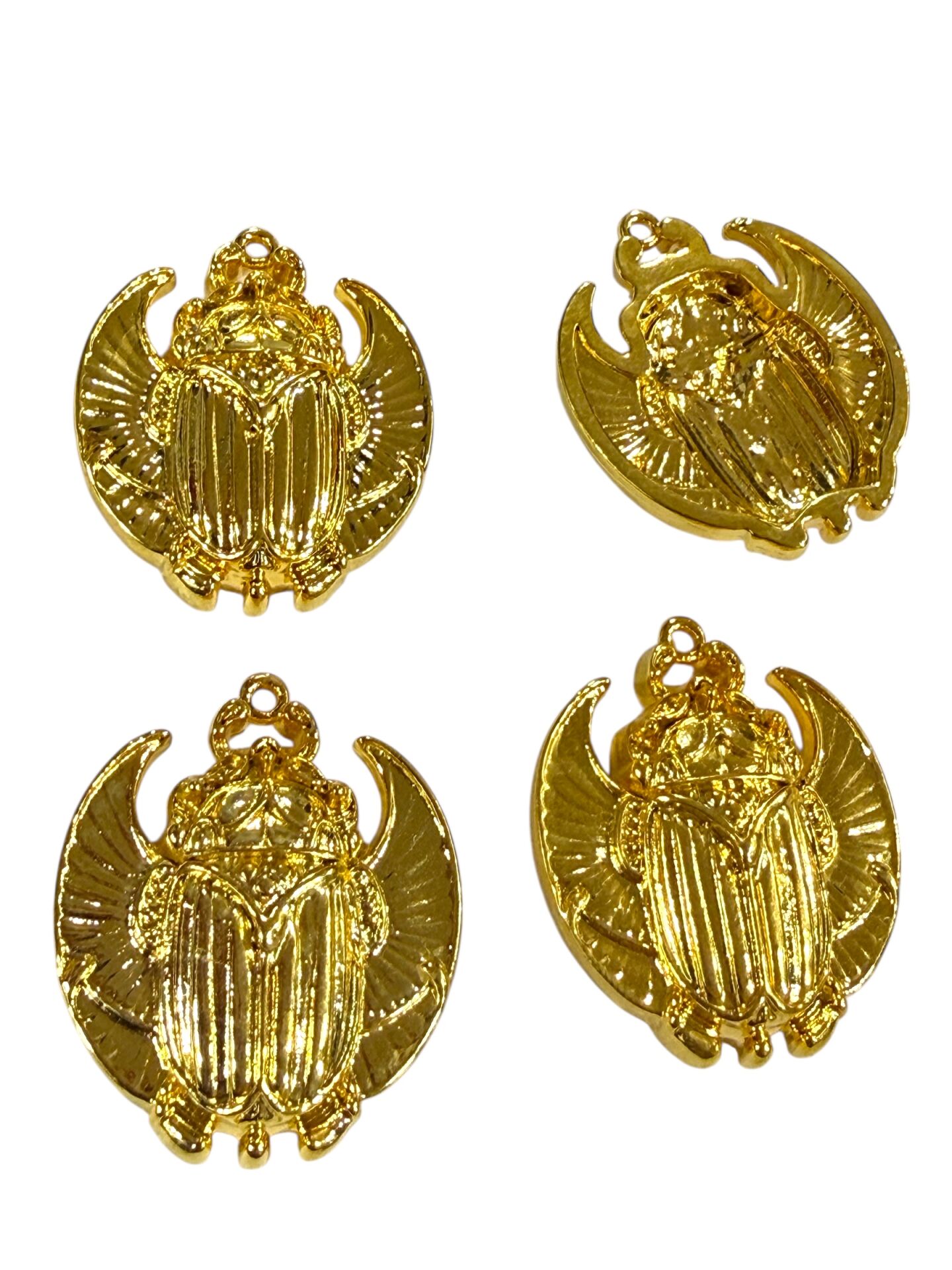 Altın Kaplama Antik Mısır Scarabe Sallantı